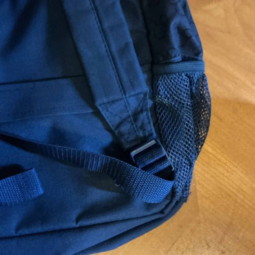 Disney 100th‎ Anniversary ful Blue Mickey Mouse Backpack Sketch Design EUC 04